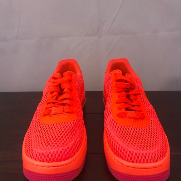 Crimson Orange and Pink Nike AF1 Women’s - Picture 4 of 8